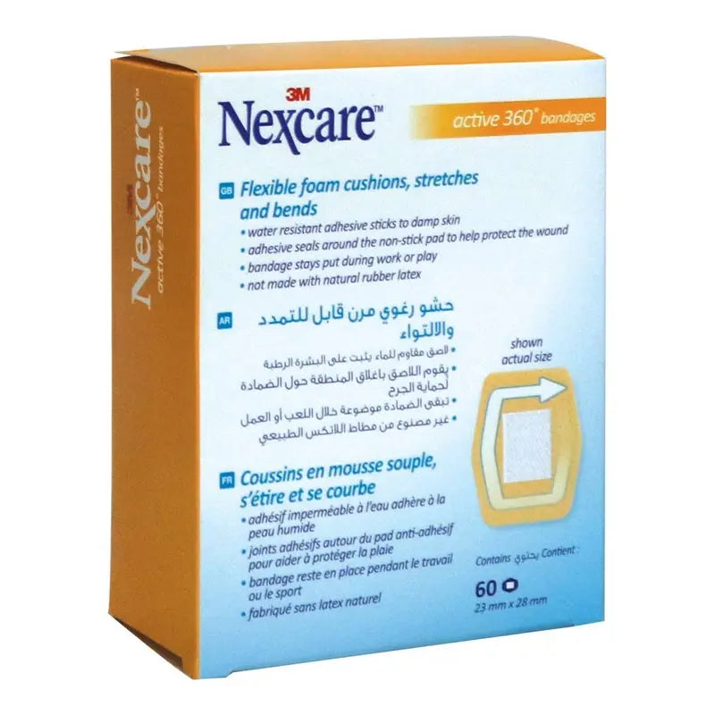 3M Nexcare Active Bandages 60's 3M Nexcare