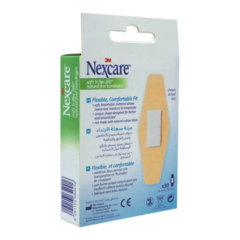 3M Nexcare Soft 'n Flex Bandage 572-30D 30's 3M Nexcare