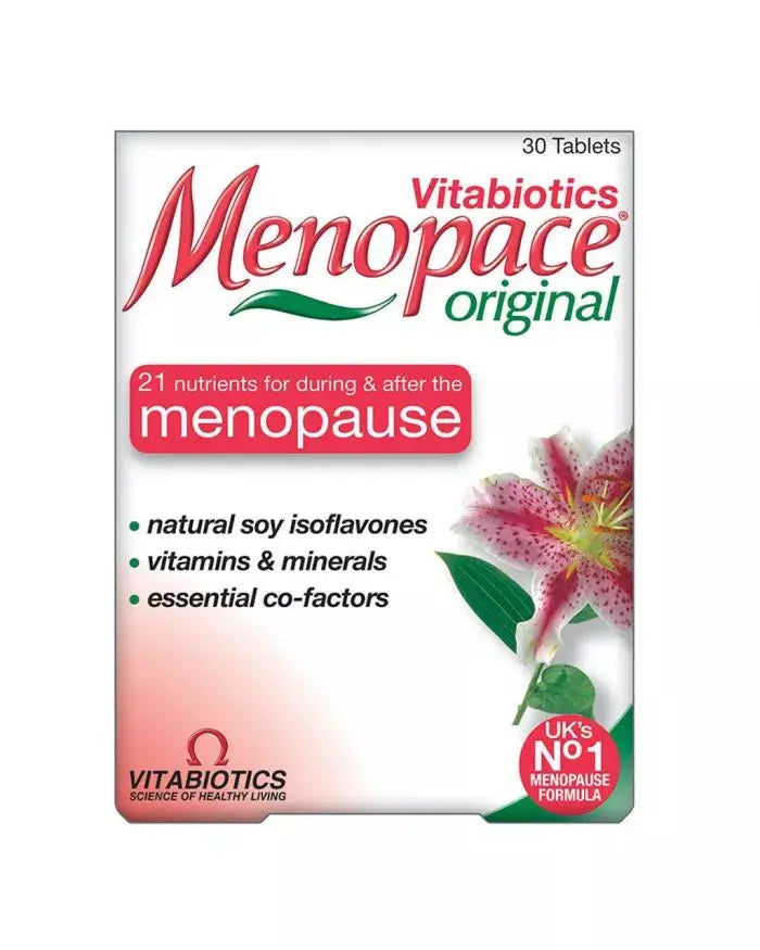 Vitabiotics Menopace Original During & After Menopause Support Tablets, Pack of 30's Vitabiotics