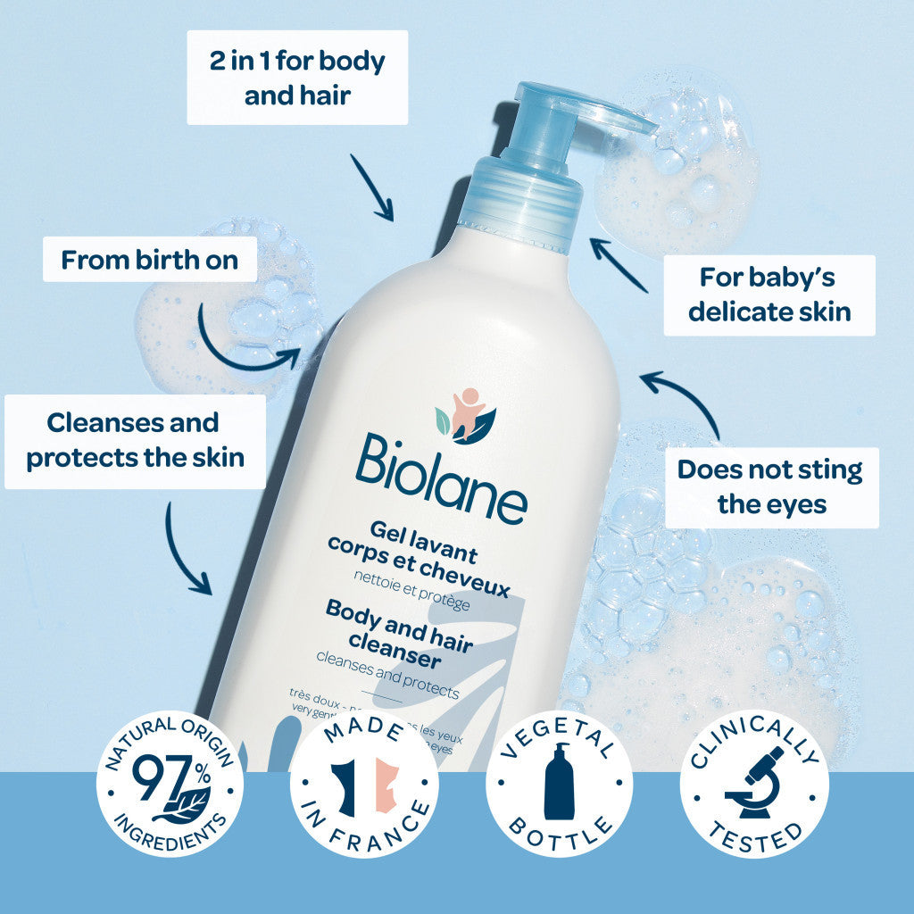 Biolane 2 In 1 Body & Hair Cleanser 350ml