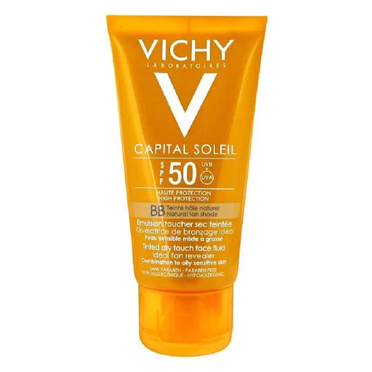 Vichy Capital Soleil BB Tinted SPF 50 Anti Shine Dry Touch Face Fluid Sunscreen 50ml Vichy
