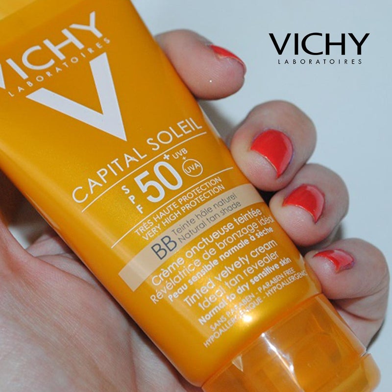 Vichy Capital Soleil BB Tinted SPF 50 Anti Shine Dry Touch Face Fluid Sunscreen 50ml