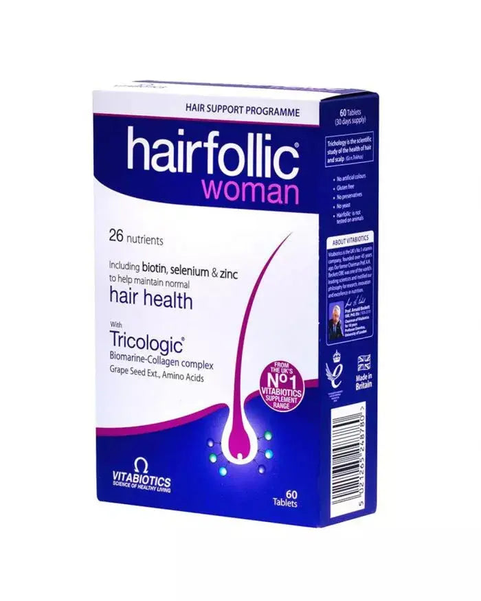 Vitabiotics Hairfollic Woman Tablets With Biotin For Healthy Hair, Pack of 60's Vitabiotics