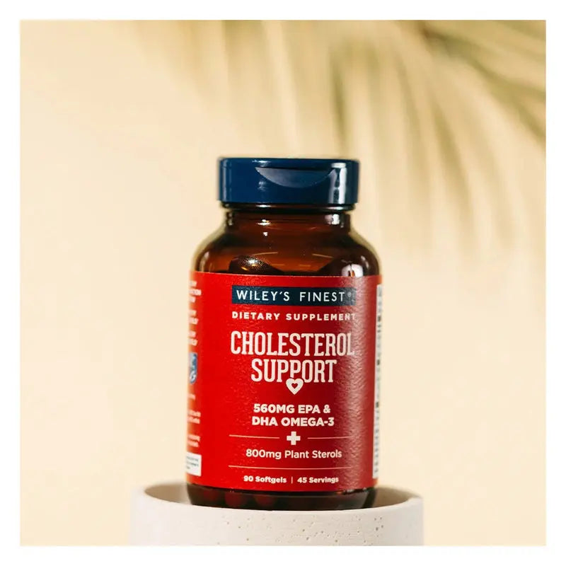 Wiley's Finest Cholesterol Support 560mg Omega 3 Fish Oil Softgels, Pack of 90's Wiley's Finest