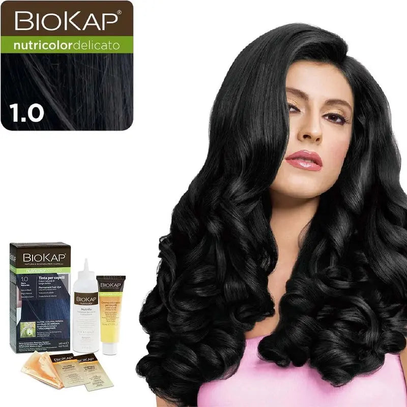 Biokap Nutricolor Delicato 1.0 Natural Black 140 mL Biokap