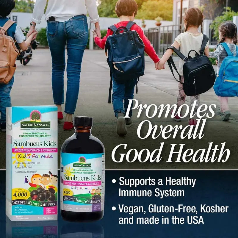 Nature's Answer Sambucus Kids Syrup For Immune Support 120ml Nature's Answer
