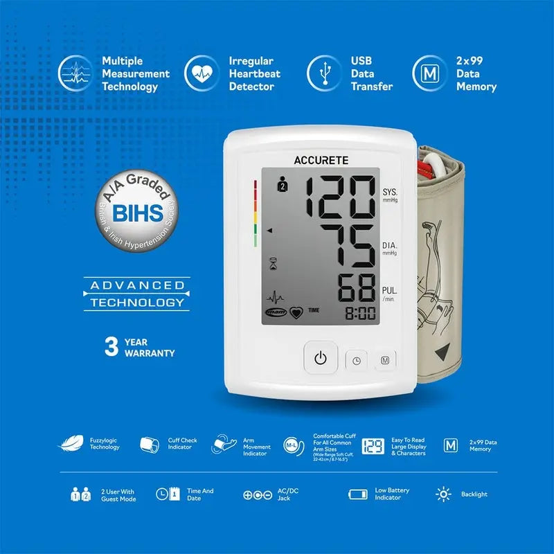 Accurete Blood Pressure Monitor H240 Accurete