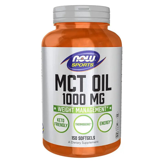 Now Sports MCT Oil 1000mg Softgel For Weight Management, Pack of 150's Now