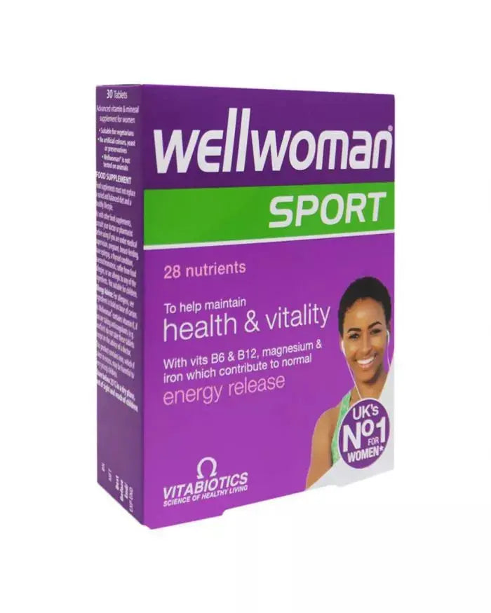 Vitabiotics Wellwoman Sport Tablets For Women's Health & Vitality, Pack of 30's Vitabiotics