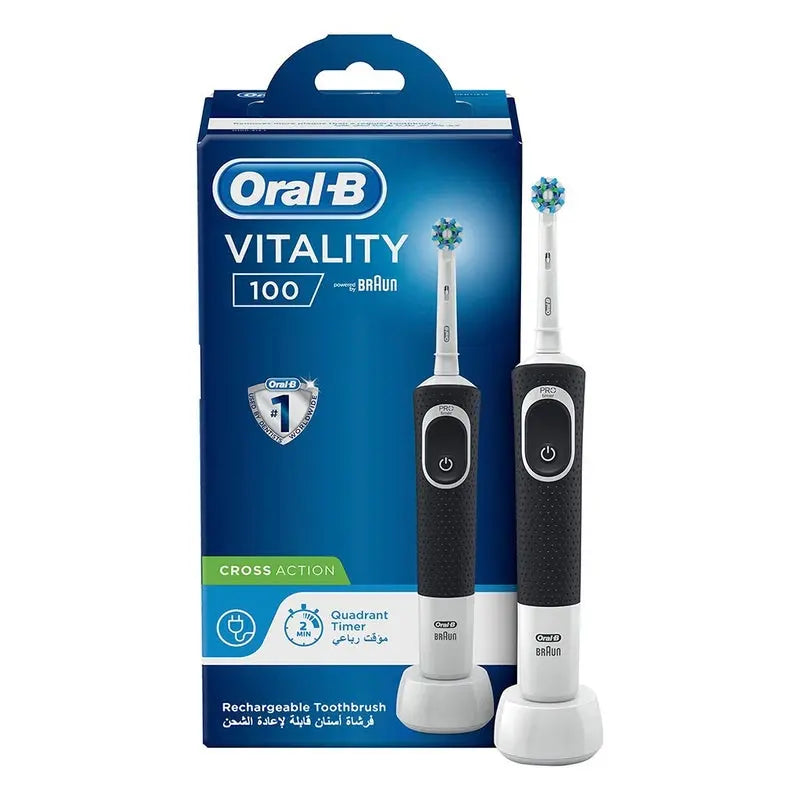 Braun Oral B Vitality100 Cross Action Toothbrush Black D100.413.1 Braun