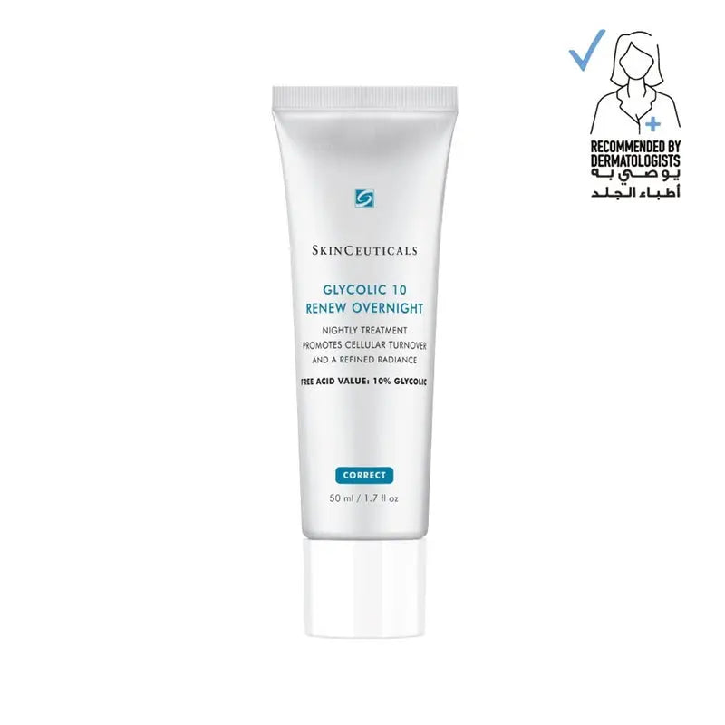 Skinceuticals Glycolic 10 Renew Overnight Face Serum With 10% Glycolic Acid 50ml Skinceuticals