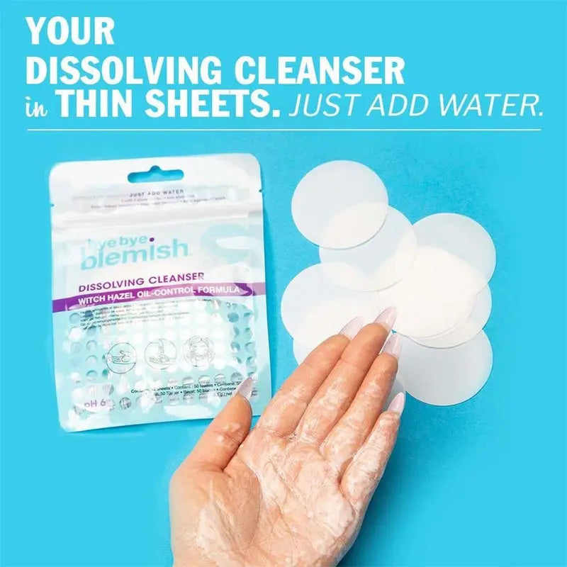 Bye Bye Blemish Dissolving Cleanser Sheets 50's Bye Bye Blemish