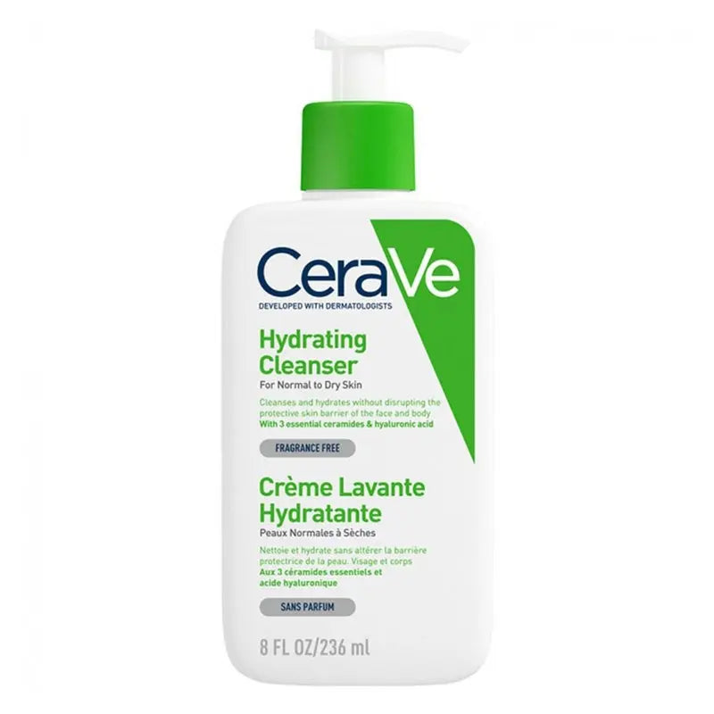 CeraVe Hydrating Fragrance Free Cleanser For Normal To Dry Skin 236ml CeraVe