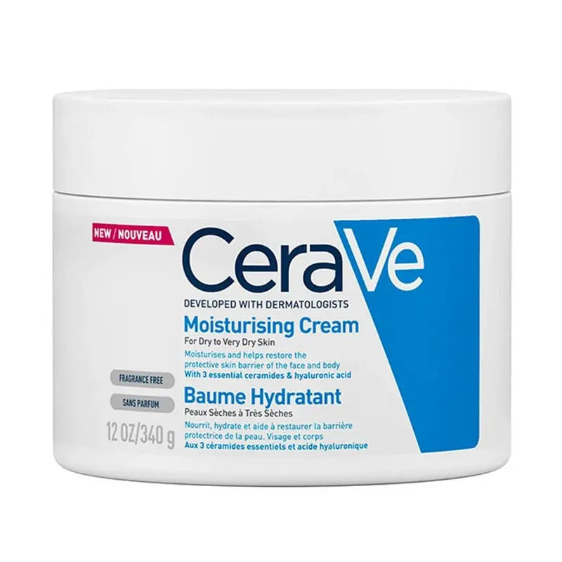 CeraVe Fragrance Free Moisturising Cream For Dry To Very Dry Skin 340g CeraVe