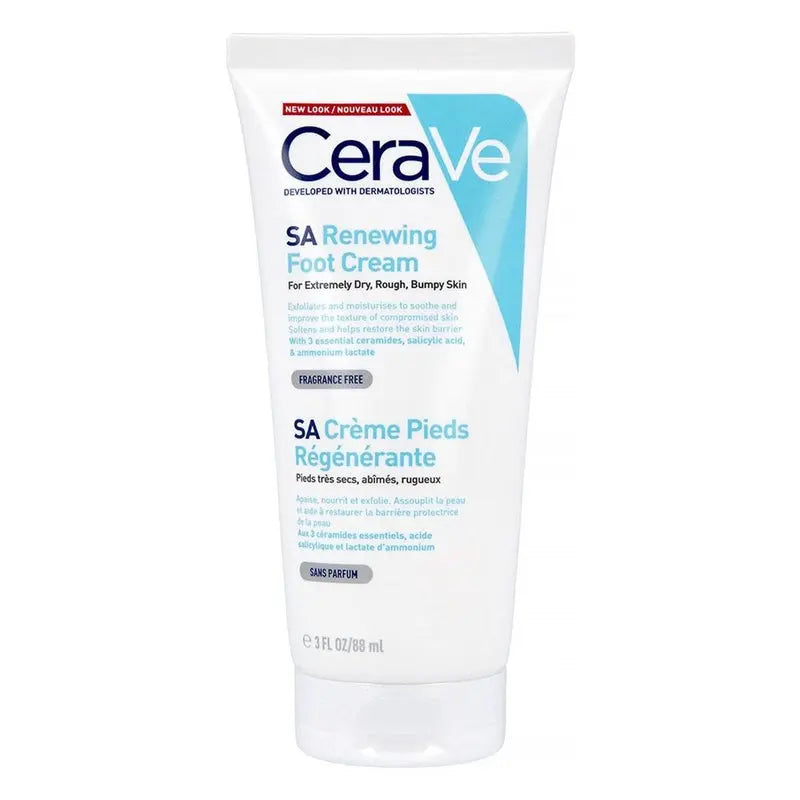 CeraVe SA Renewing Foot Cream With Salicylic Acid For Dry, Rough, Bumpy Skin 88ml CeraVe