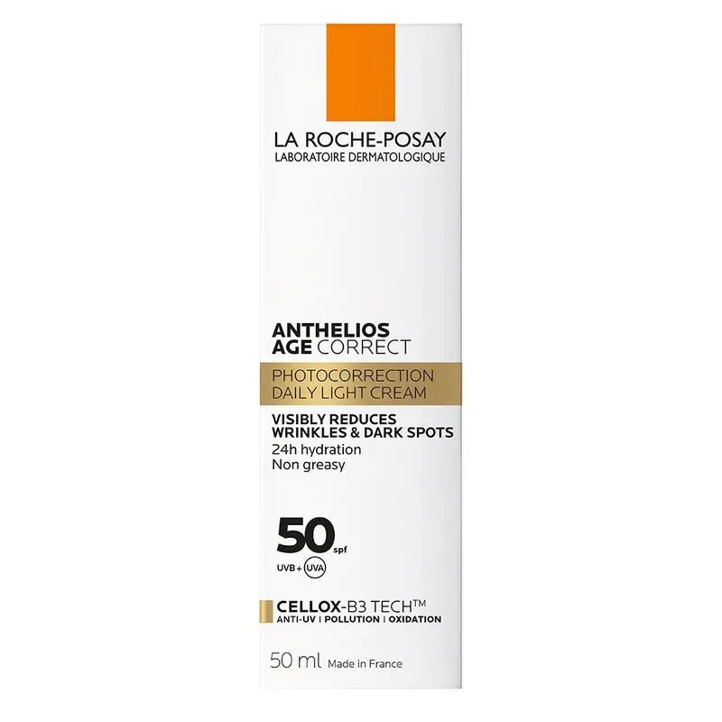 La Roche Posay Anthelios Age Correct SPF50 Anti-Ageing Invisible Sunscreen With Niacinamide 50ml La Roche-Posay