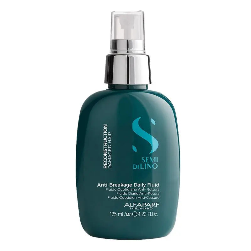 Alfaparf Milano Semi Di Lino Reparative Anti-Breakage Fluid, Professional Reconstruction Treatment For Damaged Hair 125ml Alfaparf