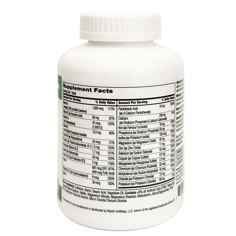 21st Century Sentry Adult Multivitamin & Multimineral Supplement Tablets, Pack of 300's 21st Century