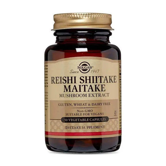 Solgar Reishi Shiitake Maitake Mushroom Extract 50's Solgar