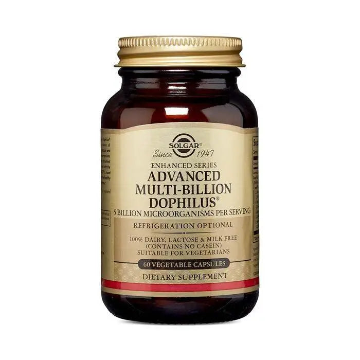 Solgar Advanced Multi Billion Dophilus Non Dairy Vegetable Capsules 60's Solgar