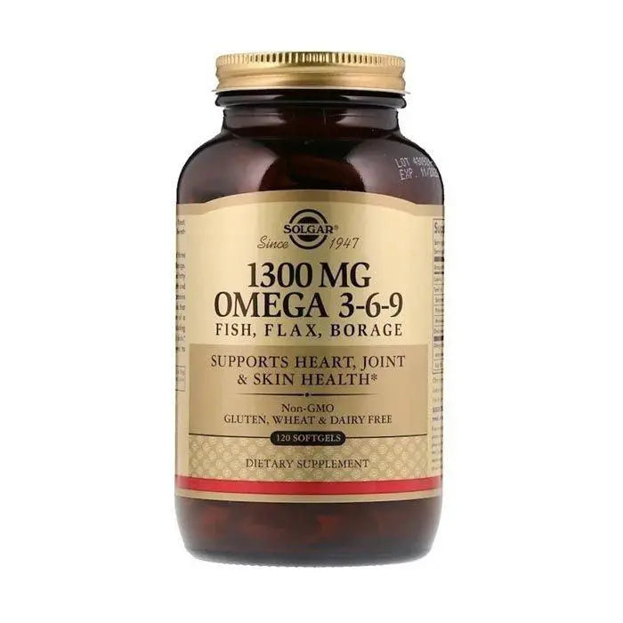 Solgar Omega 3 6 9 Fish Flax Borage Softgels 120's Solgar