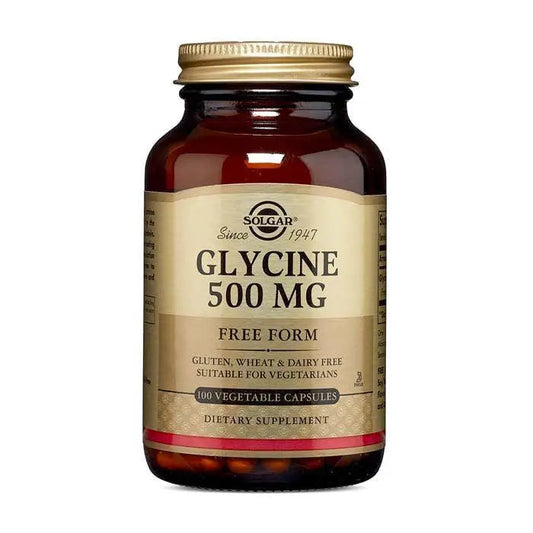 Solgar Glycine Vegetable capsules 500mg 100's Solgar