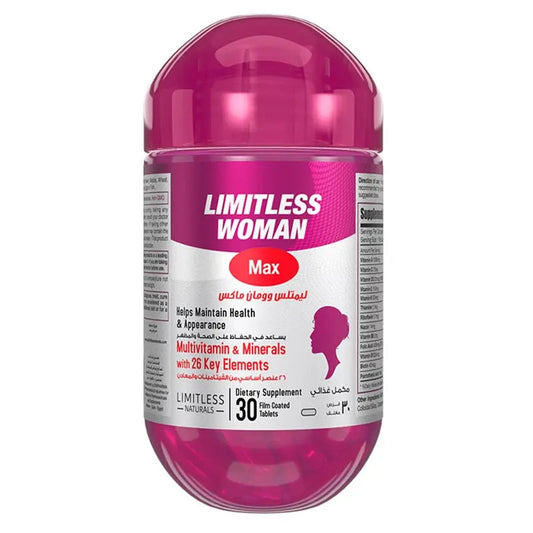 Eva Pharma Limitless Woman Max Multivitamins & Minerals Supplement Tablets, Pack of 30's Eva Pharma