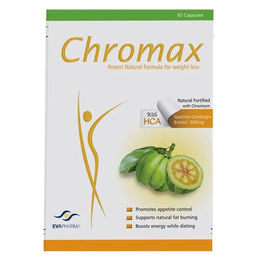Eva Pharma Chromax Capsules For Weight Loss, Pack of 60's Eva Pharma