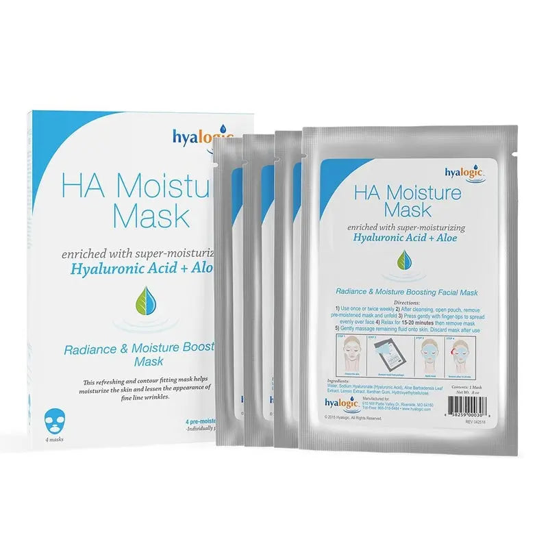 Hyalogic Hyaluronic Acid Radiance And Moisture Boosting Facial Mask 4's Hyalogic