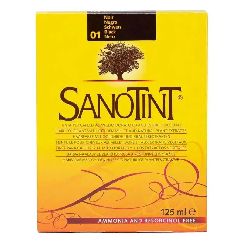 Sanotint Classic Ammonia Free Hair Color 01 Black 125ml Sanotint