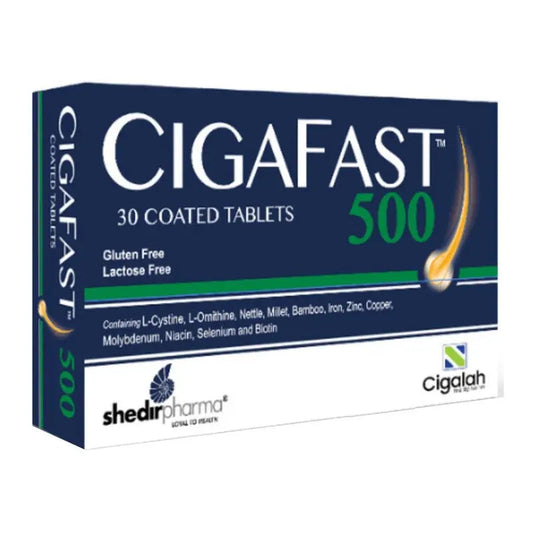 Cigafast 500 Coated Tablet Supplement For Strong Hair And Nails, Pack of 30's Cigafast