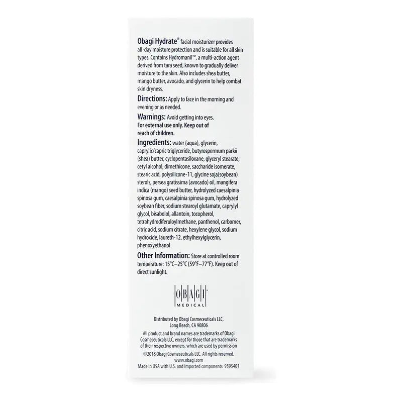 Obagi Hydrate 8-Hour Facial Moisturizer 48g Obagi