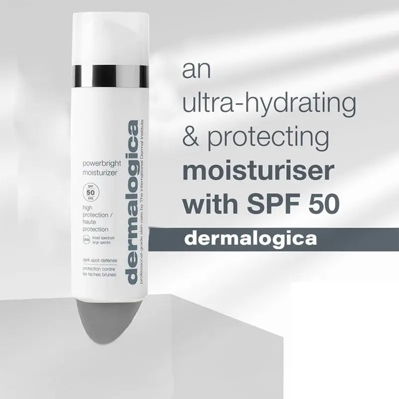 Dermalogica Powerbright Dark Spot Defense Moisturiser With SPF50 Sun Protection 50ml Dermalogica