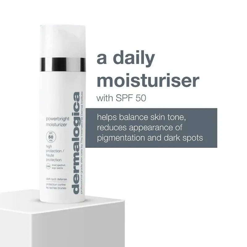 Dermalogica Powerbright Dark Spot Defense Moisturiser With SPF50 Sun Protection 50ml Dermalogica