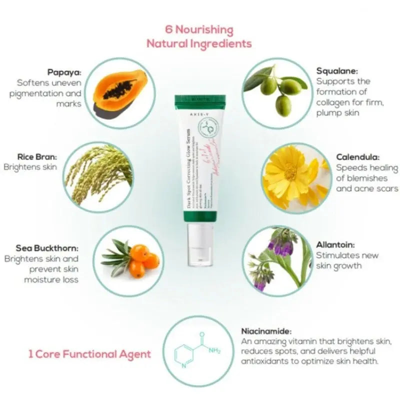 Axis-Y Dark Spot Correcting Brighten + Moisturize Glow Facial Serum 50ml Axis-Y