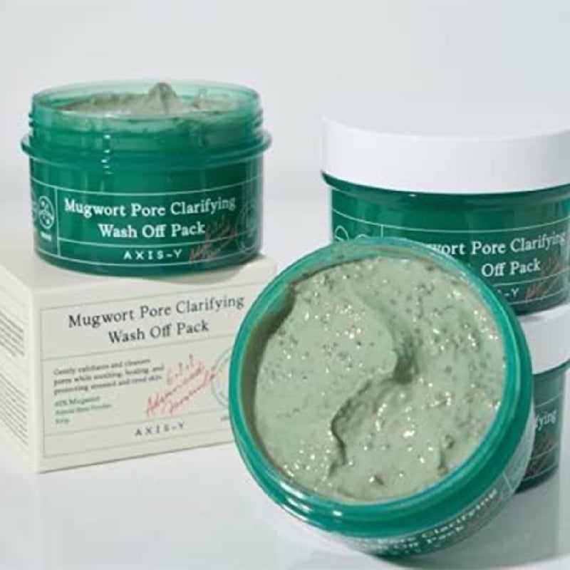 Axis-Y Mugwort Pore Clarifying Relax & Care Wash Off Face Pack 100ml Axis-Y