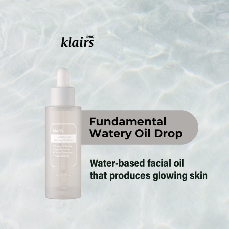 Dear Klairs Fundamental Deep Hydration Watery Oil Drop Serum With Antioxidants 50ml Dear Klairs