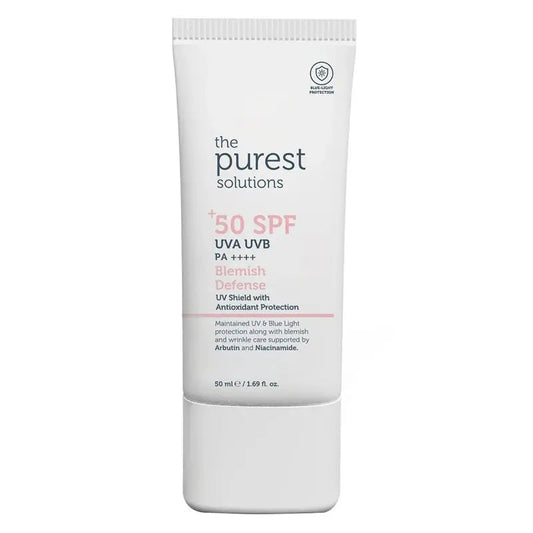 The Purest Solutions Blemish Defense Sunscreen With SPF 50+ & PA++++ 50ml The Purest Solutions