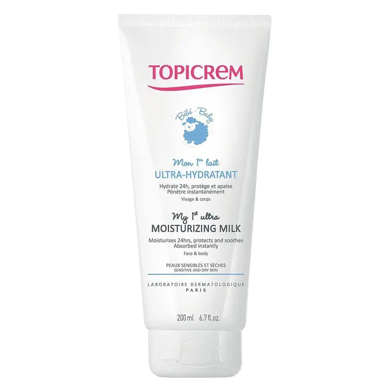 Topicrem Baby My 1st Ultra Moisturizing Milk For Sensitive & Dry Skin 200ml Topicrem