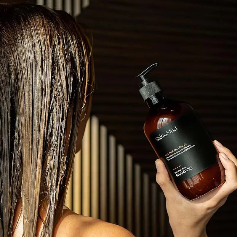 Salt And Mud Hair Shampoo With Dead Sea Minerals & Bergamot Rind 500ml Salt And Mud