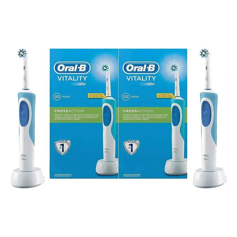 Braun Oral B Vitality Precision Clean Electric Toothbrush D12.513, Bundle Pack of 1+1 Braun