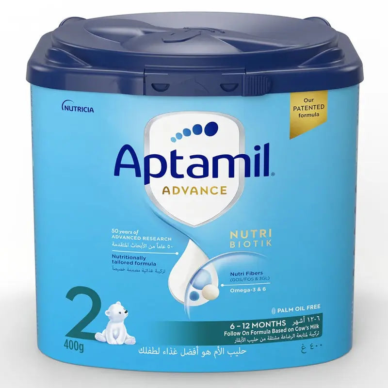 Aptamil Advance Stage 2 Palm Oil Free Infant Milk Formula For 6 To 12 Months 400g Aptamil