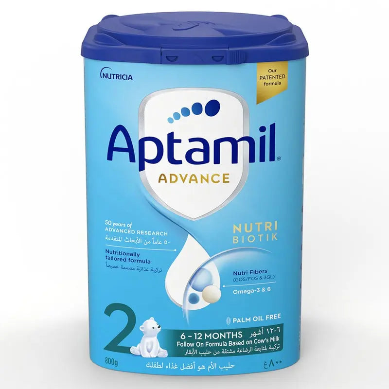Aptamil Advance Stage 2 Palm Oil Free Infant Milk Formula For 6 To 12 Months 800g Aptamil
