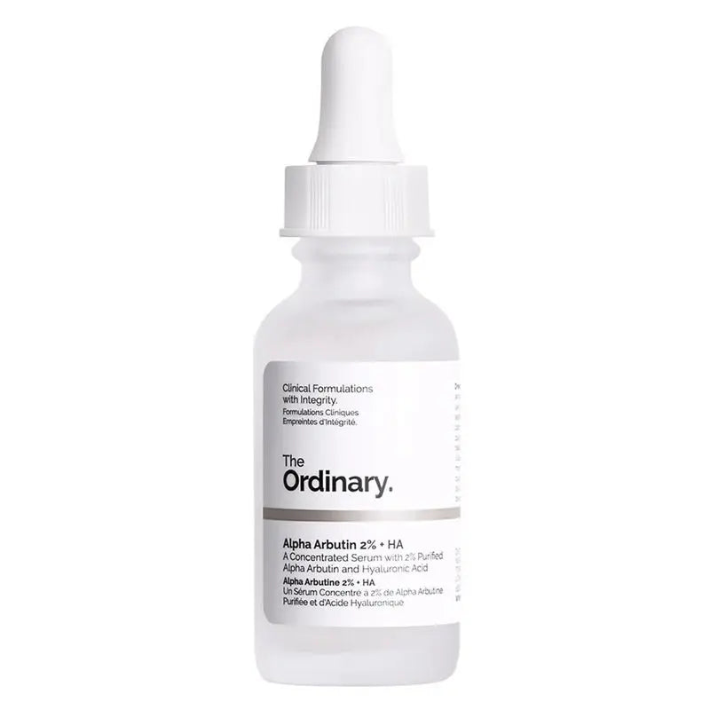 The Ordinary Alpha Arbutin 2% & Hyaluronic Acid Water Based Face Serum For Uneven Skin Tone 30ml The Ordinary