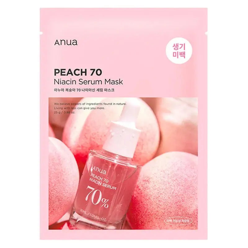 Anua Peach 70 Niacin Skin Brightening Serum Sheet Mask 25g Anua