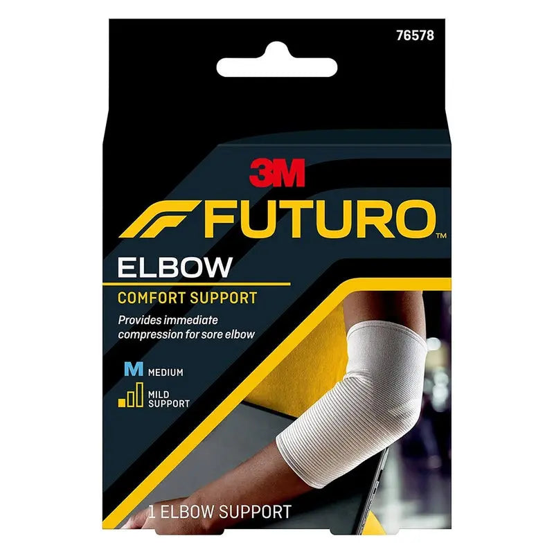 Futuro Elbow Support For Left/Right Elbow, Mild Support, Medium, Grey Color, Pack of 1’s Futuro