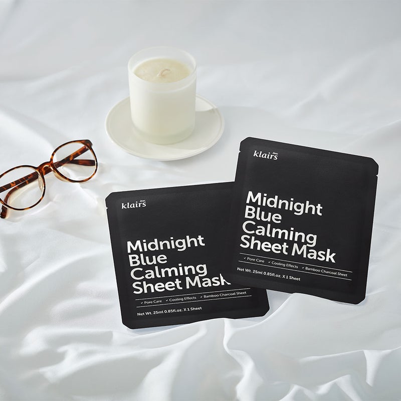 Dear Klairs Midnight Blue Calming Face Sheet Mask 25ml Dear Klairs