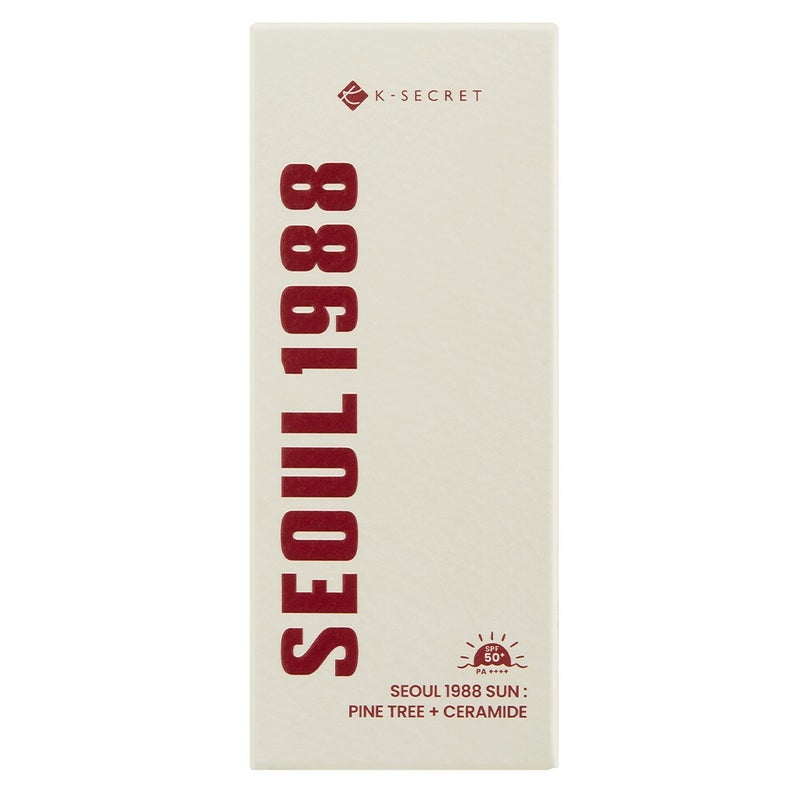 K-Secret Seoul 1988 With Pine Tree + Ceramide SPF50+ & PA++++ Sunscreen 50ml K-Secret