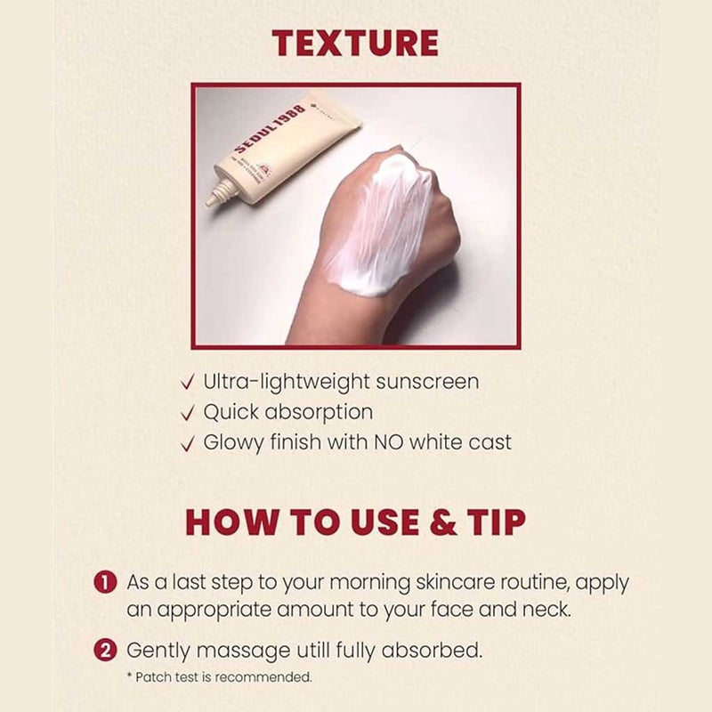 K-Secret Seoul 1988 With Pine Tree + Ceramide SPF50+ & PA++++ Sunscreen 50ml K-Secret