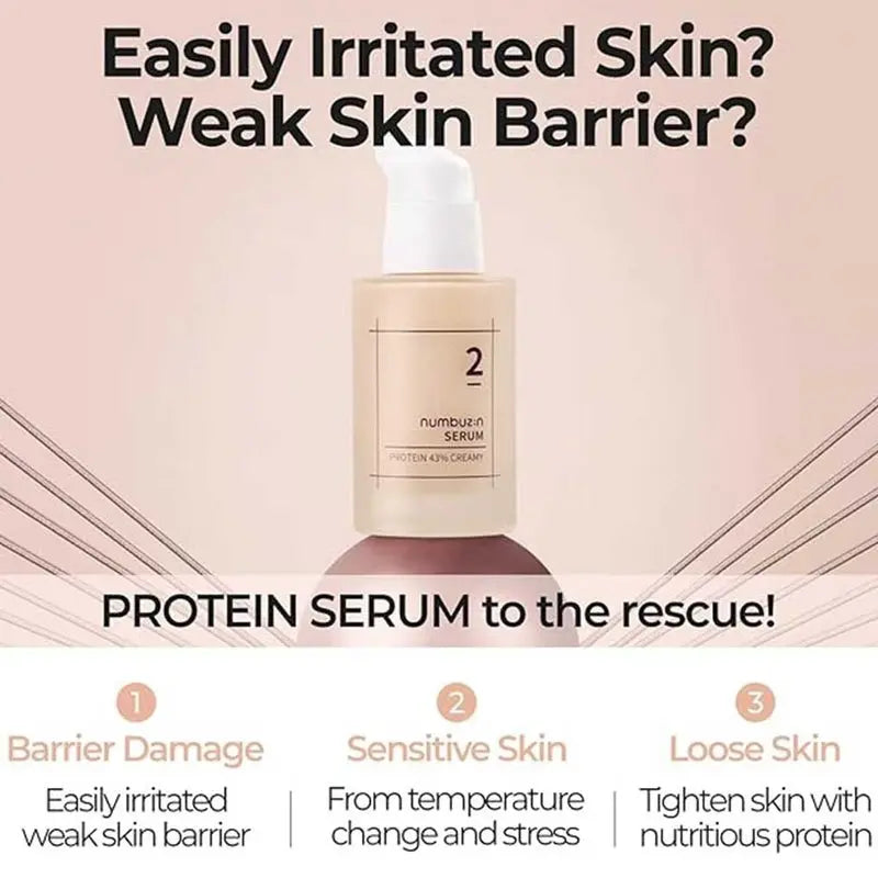 Numbuzin No 2 Protein 43% Creamy Face Serum 50ml Numbuzin